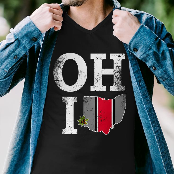 Vintage State Of Ohio V2 Men V-Neck Tshirt