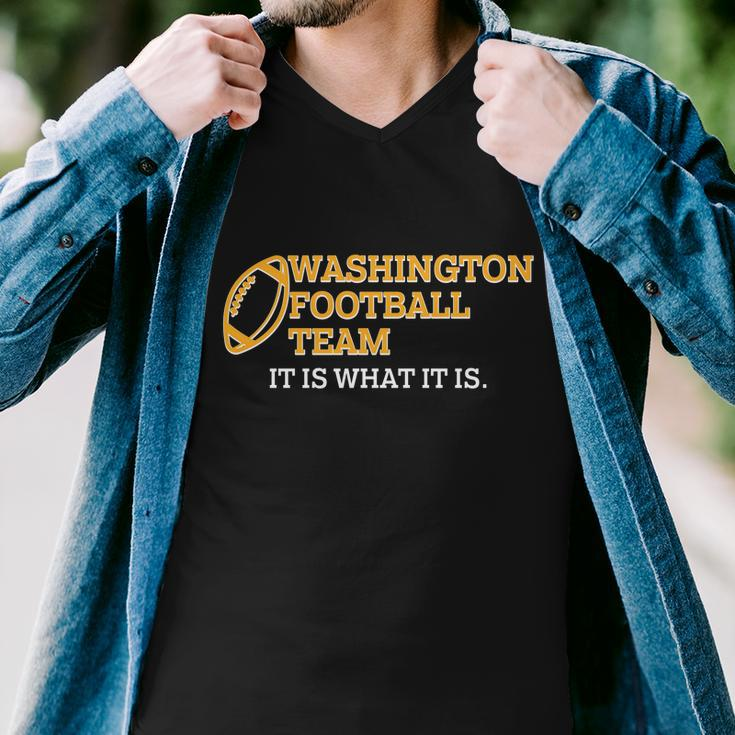Washington Football Team It Is What It Is Men V-Neck Tshirt