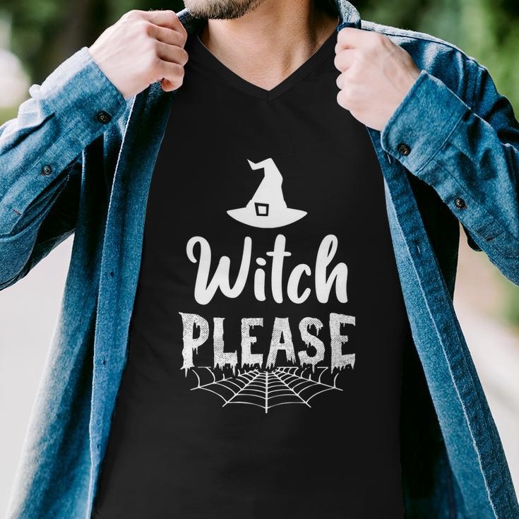 Witch Please Witch Hat Halloween Quote V4 Men V-Neck Tshirt