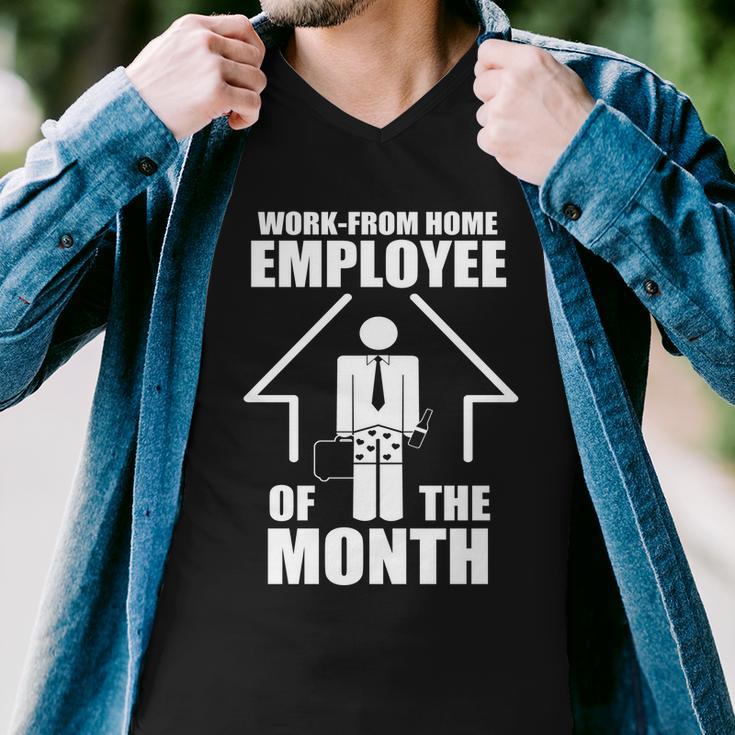 Work From Home Employee Of The Month V2 Men V-Neck Tshirt