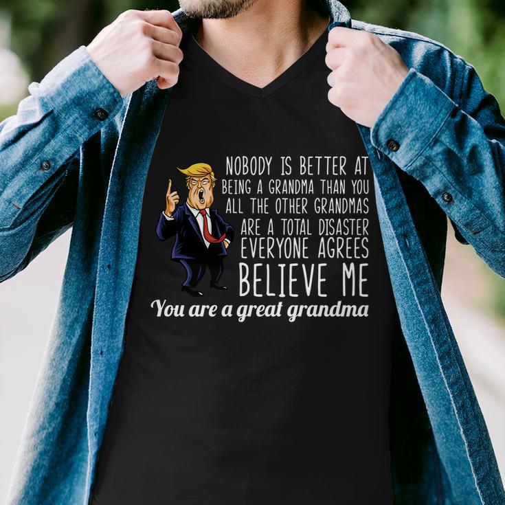 Your A Great Grandma Donald Trump Tshirt Men V-Neck Tshirt