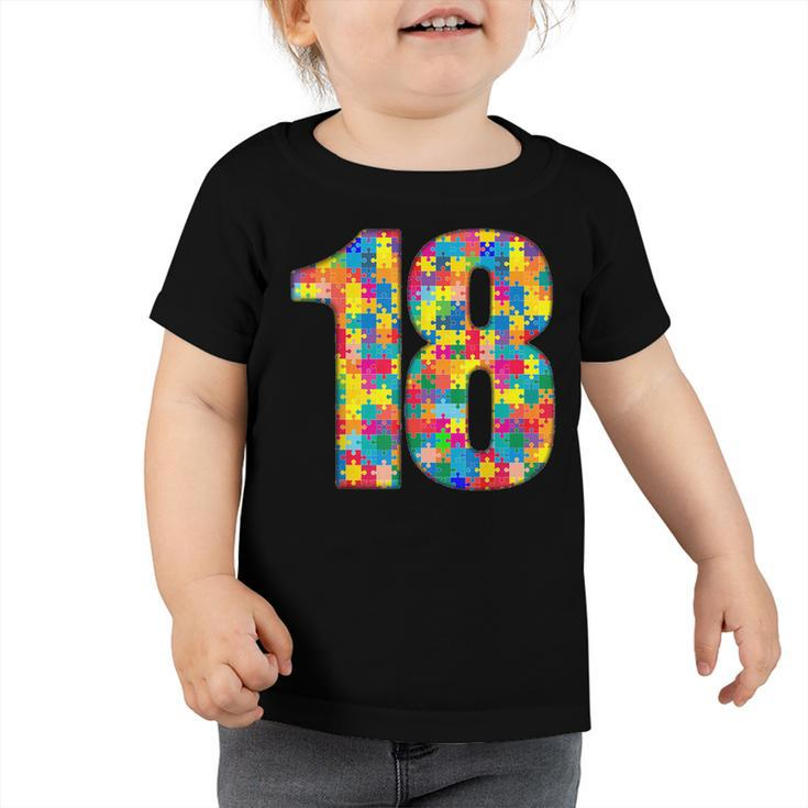 18 Years Old Gifts 18Th Birthday Autism Insert For Boy Girl  Toddler Tshirt