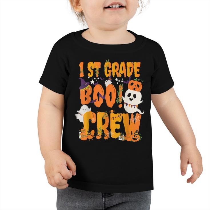 1St Grade Boo Crew Student Teacher Halloween Apparal  Toddler Tshirt