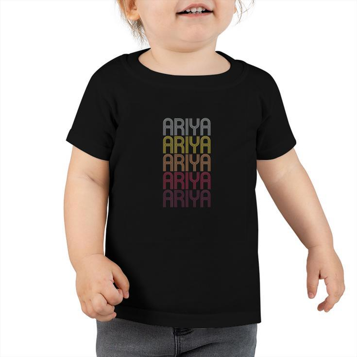 Ariya Personalized First Name Surname  Toddler Tshirt