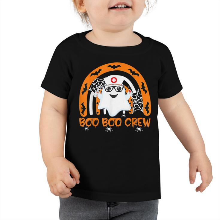 Boo Boo Crew Ghost Doctor Emt Halloween Nurse  Toddler Tshirt