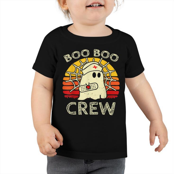 Boo Boo Crew Nurse  Funny Ghost Halloween Nurse  V3 Toddler Tshirt