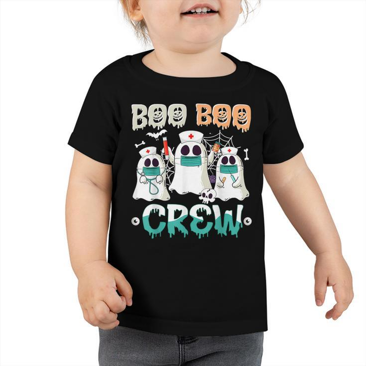 Boo Boo Crew Nurse Halloween Ghost Costume Matching  Toddler Tshirt