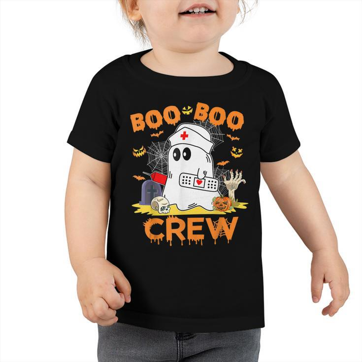Boo Boo Crew Nurse Halloween Vibes Halloween Costume  Toddler Tshirt