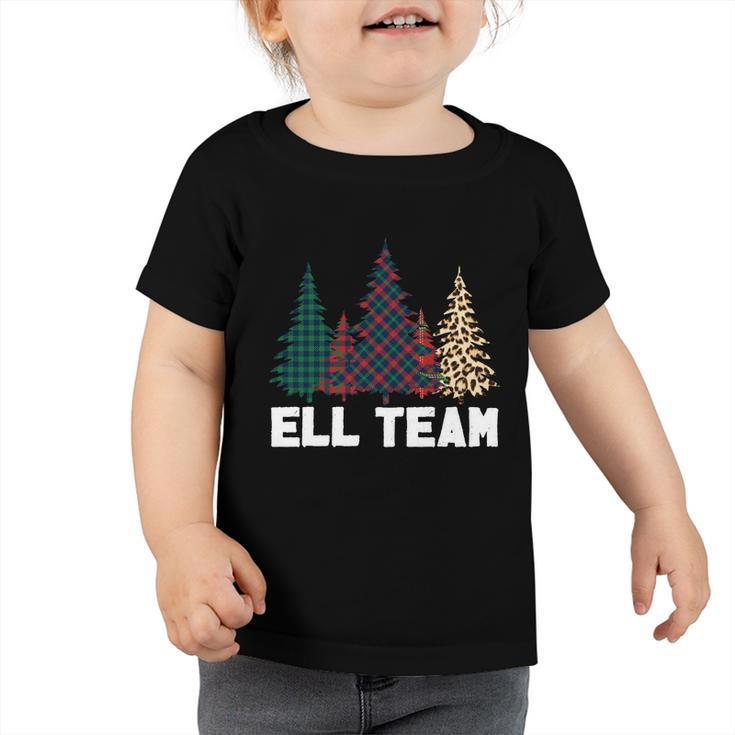 Ell Team Leopard Back To School Teachers Students Great Gift Toddler Tshirt