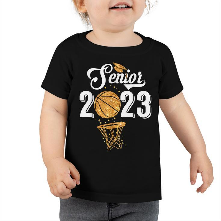 Graduate Senior Class 2023 Graduation Basketball Player  Toddler Tshirt