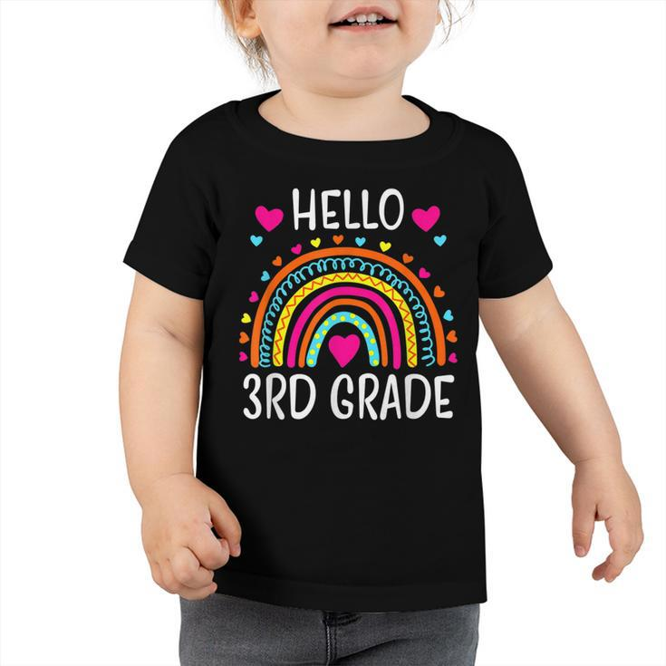 Hello 3Rd Grade Team Squad Crew Back To School Teachers Kids  Toddler Tshirt