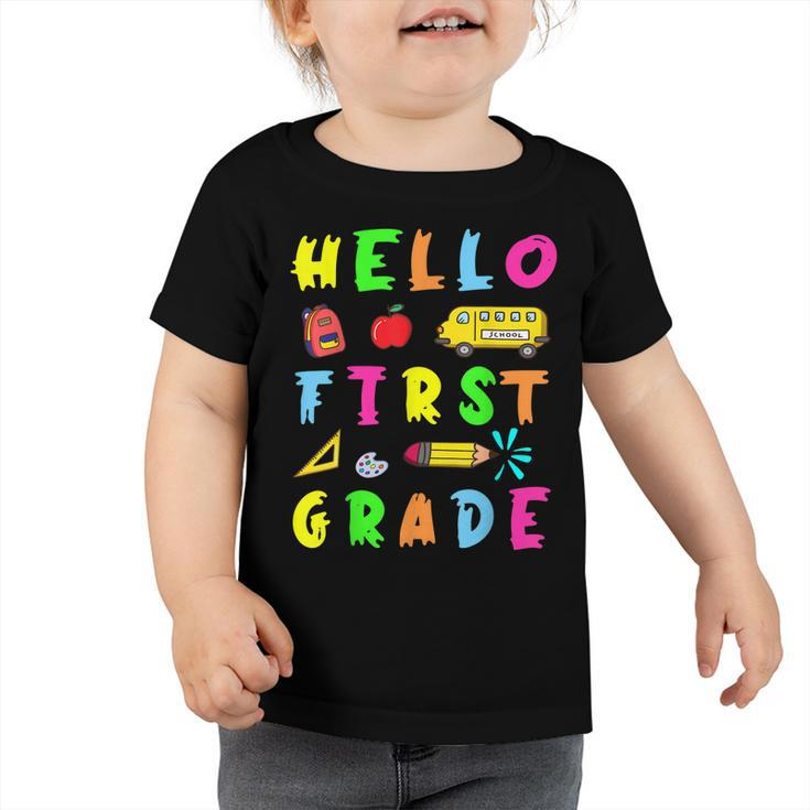 Hello Miss First Grade Back To School Teachers Kida  Toddler Tshirt