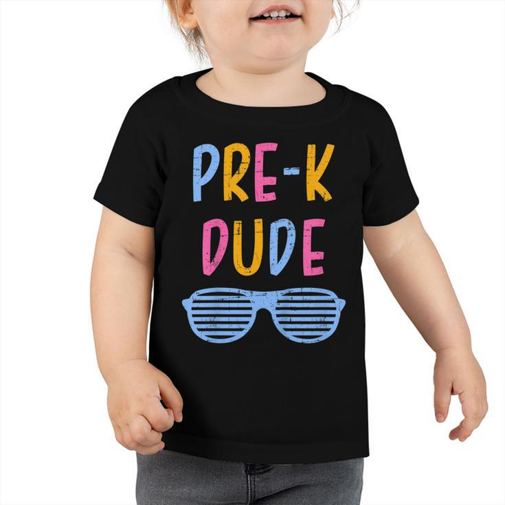 Kids Pre-K Dude Back To School For First Day Of Preschool Kids  Toddler Tshirt