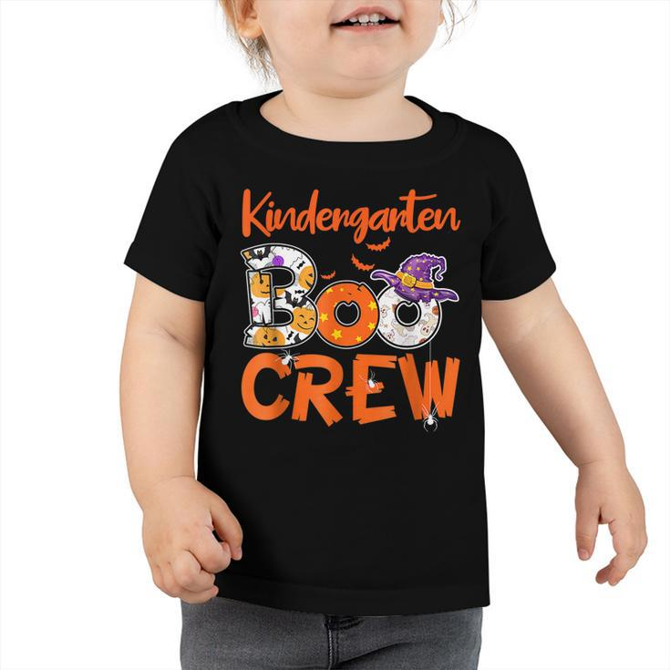 Kindergarten Boo Crew Teachers Students Halloween Costume  Toddler Tshirt