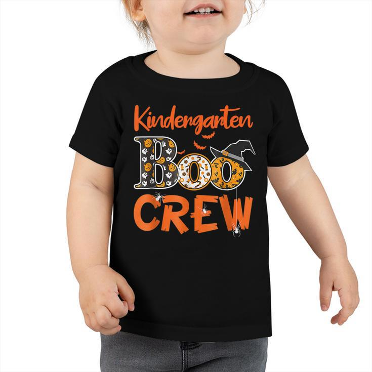 Kindergarten Boo Crew Teachers Students Halloween Costume  V2 Toddler Tshirt