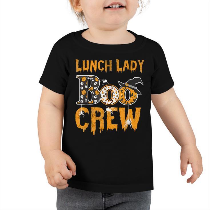 Lunch Lady Teacher Boo Crew Halloween Lunch Lady Teacher  Toddler Tshirt
