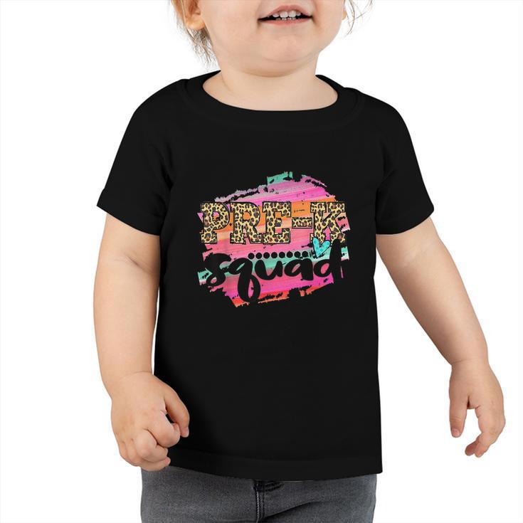 Prek Squad Leopard Funny Back To School Toddler Tshirt