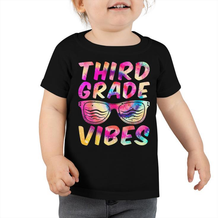 Third Grade Vibes First Day Of 3Rd Grade Kids Back To School  V2 Toddler Tshirt