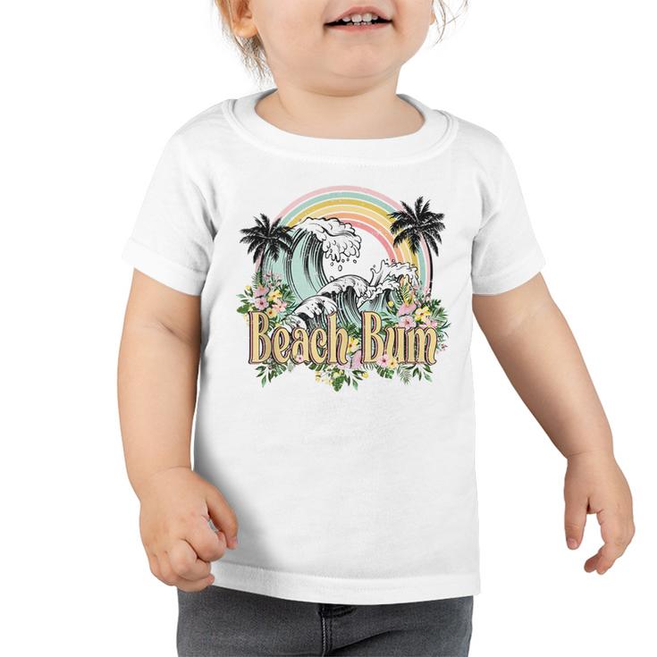 Vintage Retro Beach Bum Tropical Summer Vacation Gifts  Toddler Tshirt