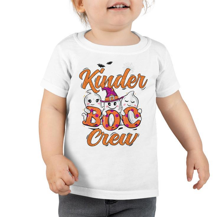 Halloween Costume For Kids Kinder Boo Crew Kindergarten  Toddler Tshirt