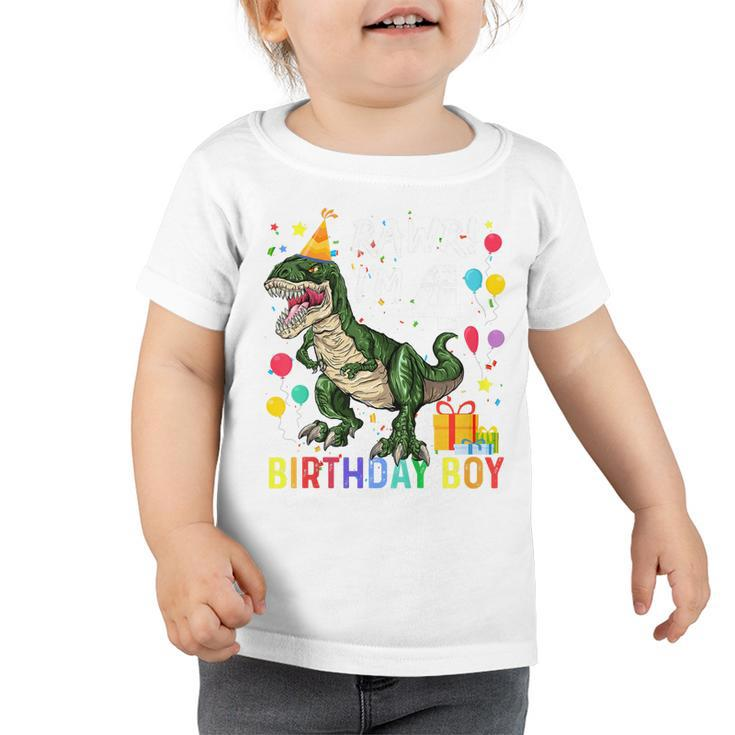 Kids 4 Year Old  4Th Birthday Boy T Rex Dinosaur Gift Boys  Toddler Tshirt
