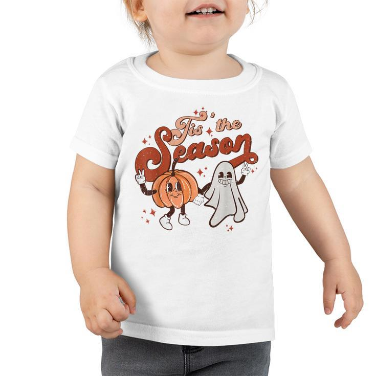 Tis The Season To Be Spooky Fall Pumpkin Halloween Costume  Toddler Tshirt