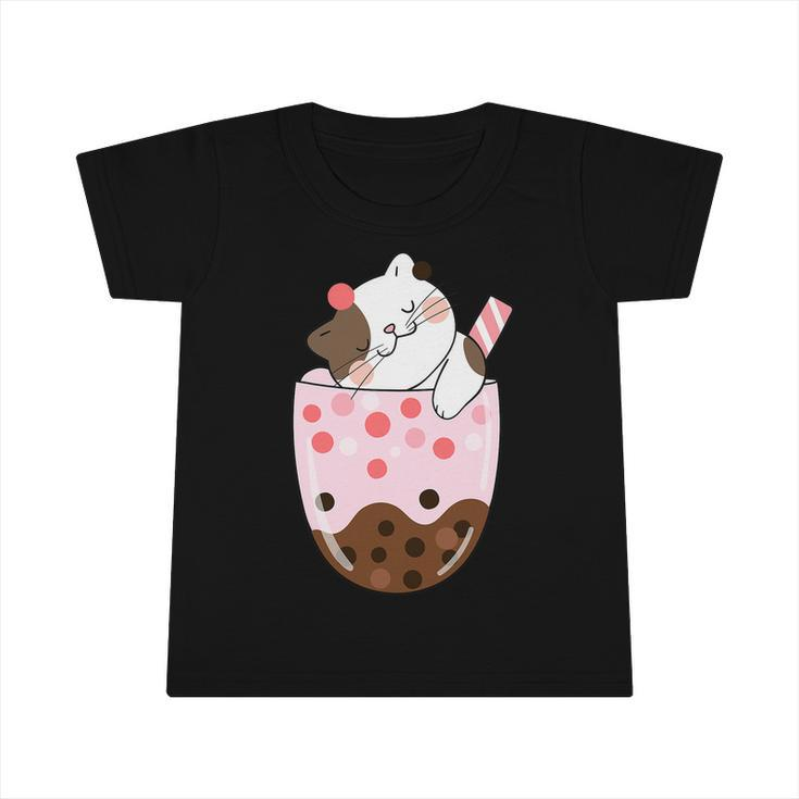 Boba Tea Cat Bubble Tea Kawaii Anime Japanese Girls Teenager Infant Tshirt