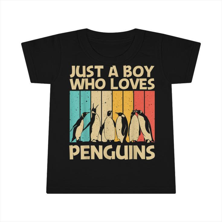 Cool Penguin Design For Boys Kids Penguin Bird Lover   Infant Tshirt