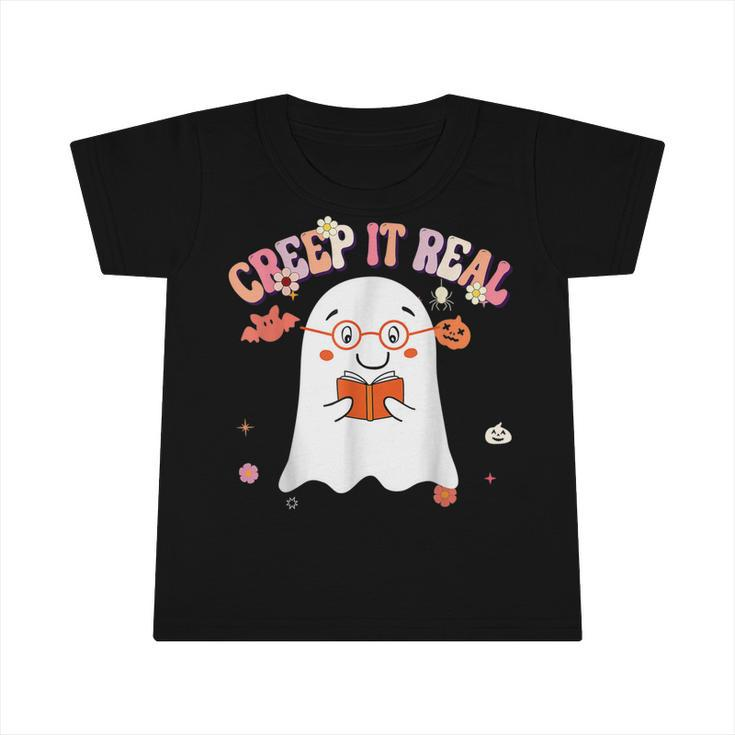 Creep It Real Ghost Kids Boys Girls Halloween Costume  Infant Tshirt
