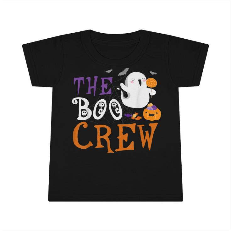Funny Halloween  For Kids Boys Girls The Boo Crew  Infant Tshirt
