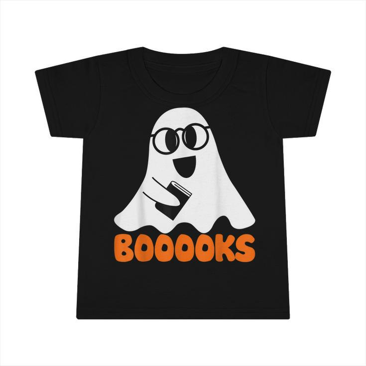 Ghost Booooks Halloween Boo Teacher And Kids Reading Books  V3 Infant Tshirt