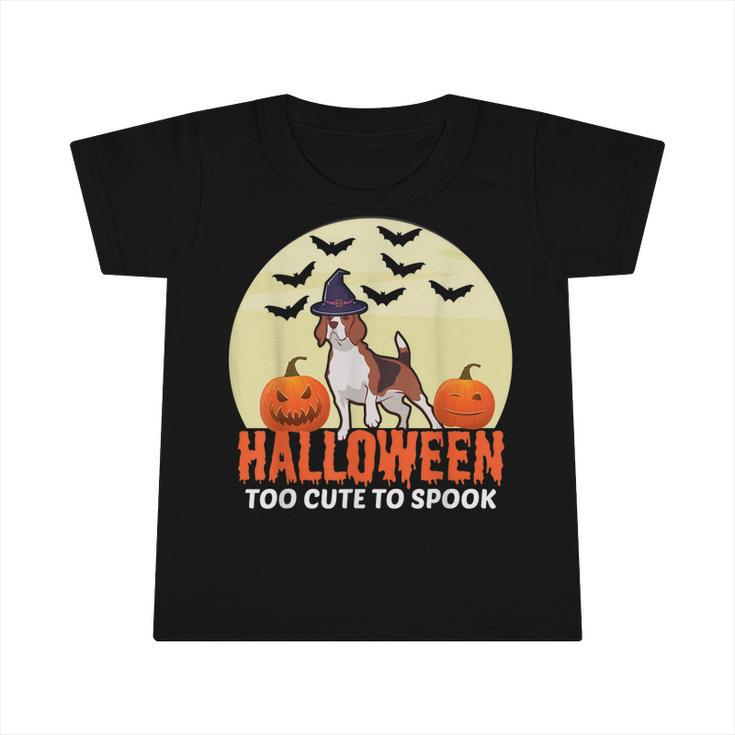 Halloween Too Cute To Spook Beagle Wizard Puppy Lover  Infant Tshirt - Thegiftio