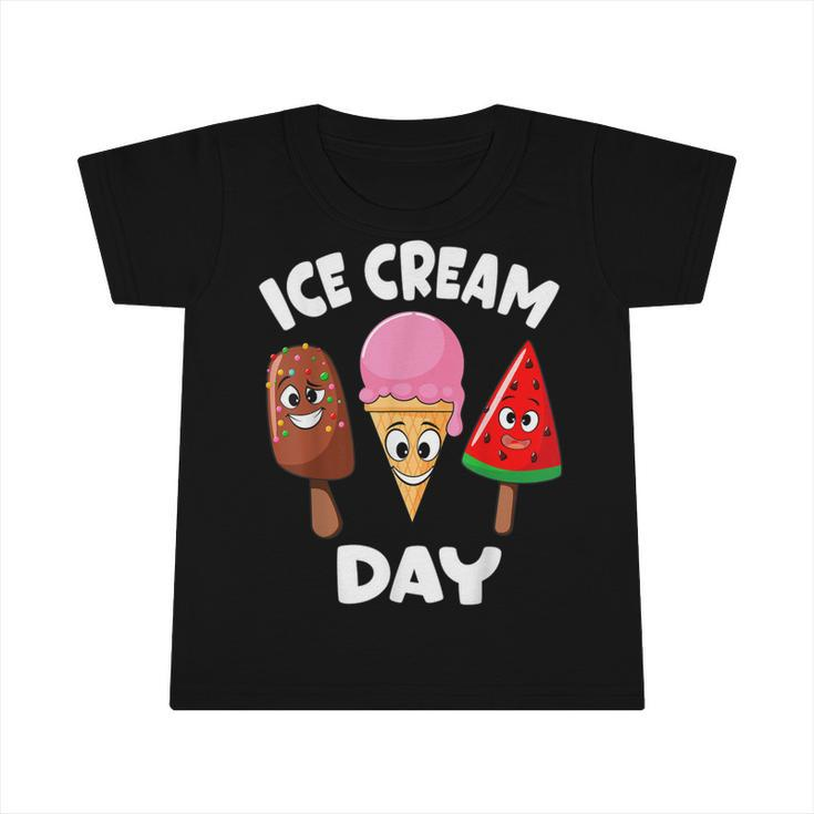 Ice Cream Day Summer Party Ice Cream Maker Kids Toddler Boys  Infant Tshirt