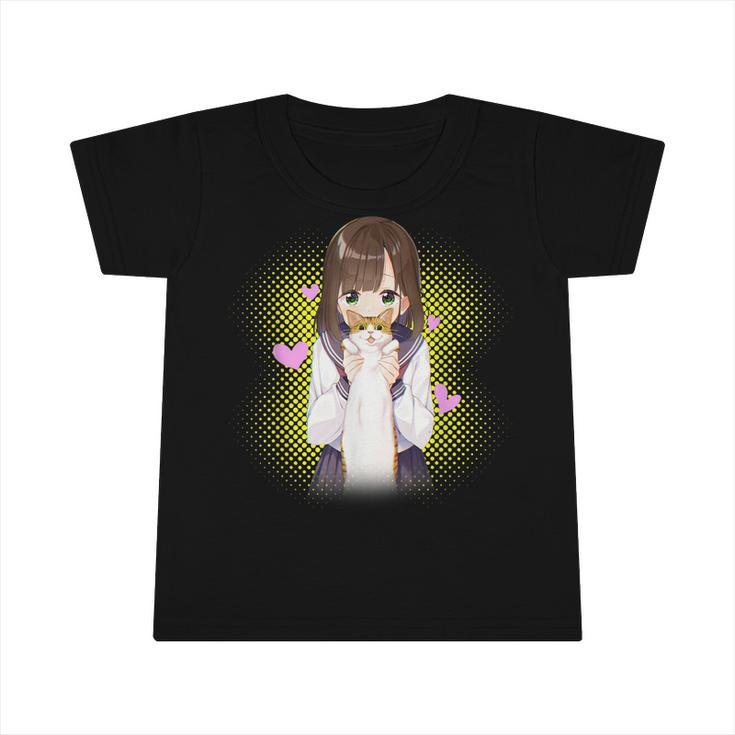 Kawaii Anime Kawaii Cat Lover Otaku Anime Gift Girls Ns  Infant Tshirt