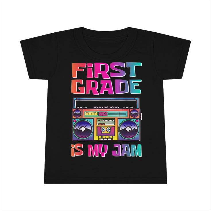 Kids 1St Grade Is My Jam Vintage 80S Boombox Teacher Student  Infant Tshirt