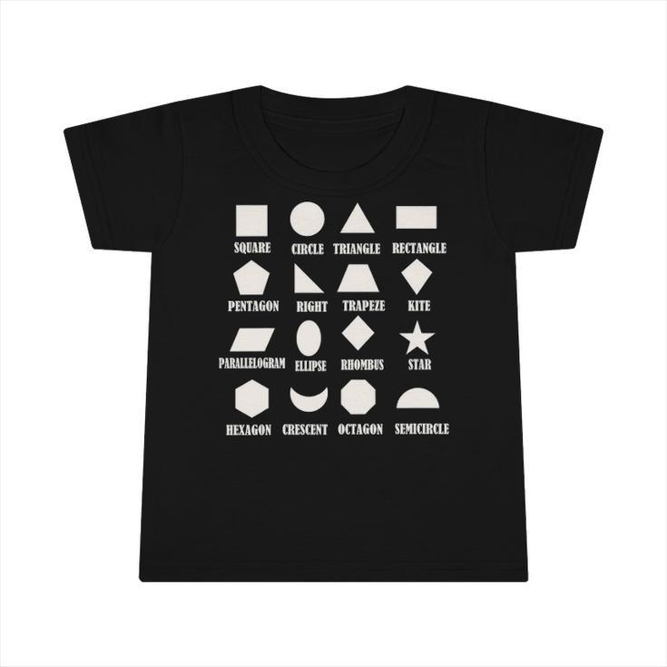 Kids Geometric Shapes Cute Kids Gift Infant Tshirt