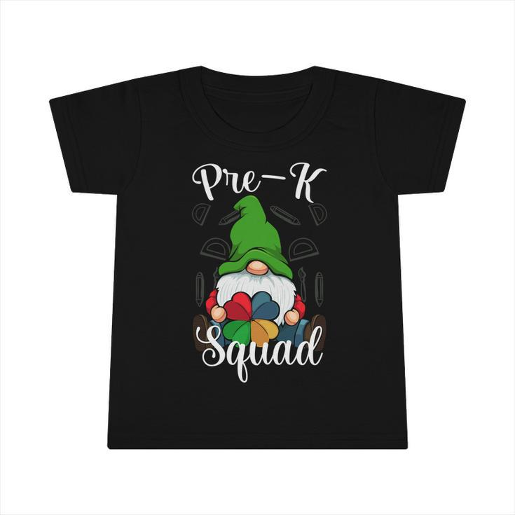 Pregiftk Squad Back To School Cute Gnome Students Teachers Gift Infant Tshirt