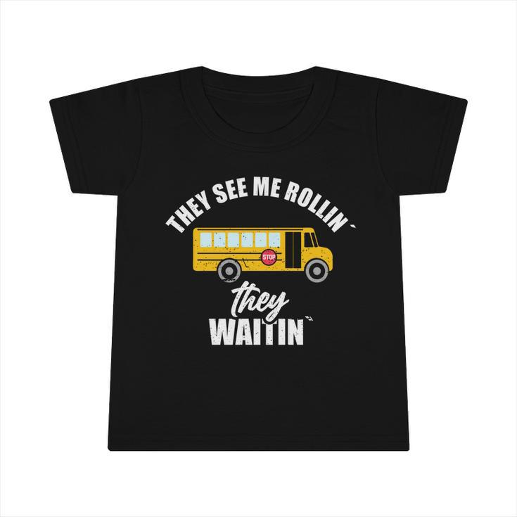 School Bus Driver Awesome School Bus Driver Gift Graphic Design Printed Casual Daily Basic Infant Tshirt