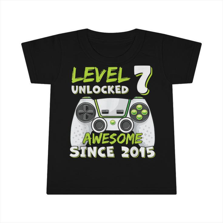 Seven 7Yr Bday Son Boy Funny Gamer 7Th 7 Years Old Birthday  V2 Infant Tshirt