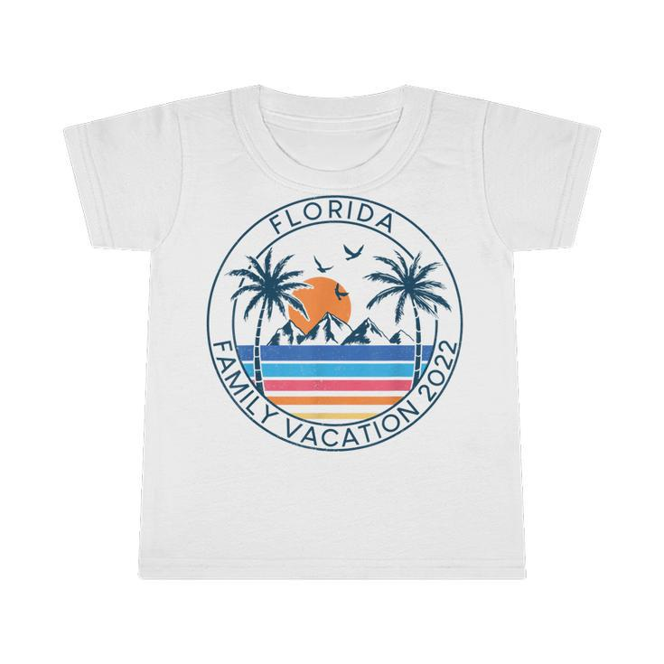 Florida Family Vacation 2022 Beach Palm Tree Summer Tropical  Infant Tshirt