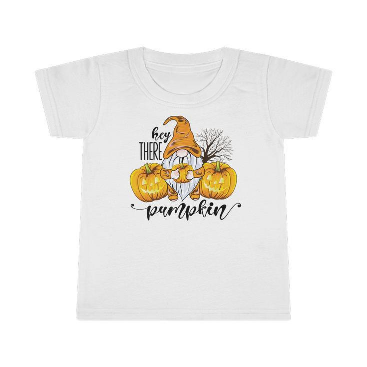 Gnomes Hey There Pumpkin Yellow Hat Fall Infant Tshirt