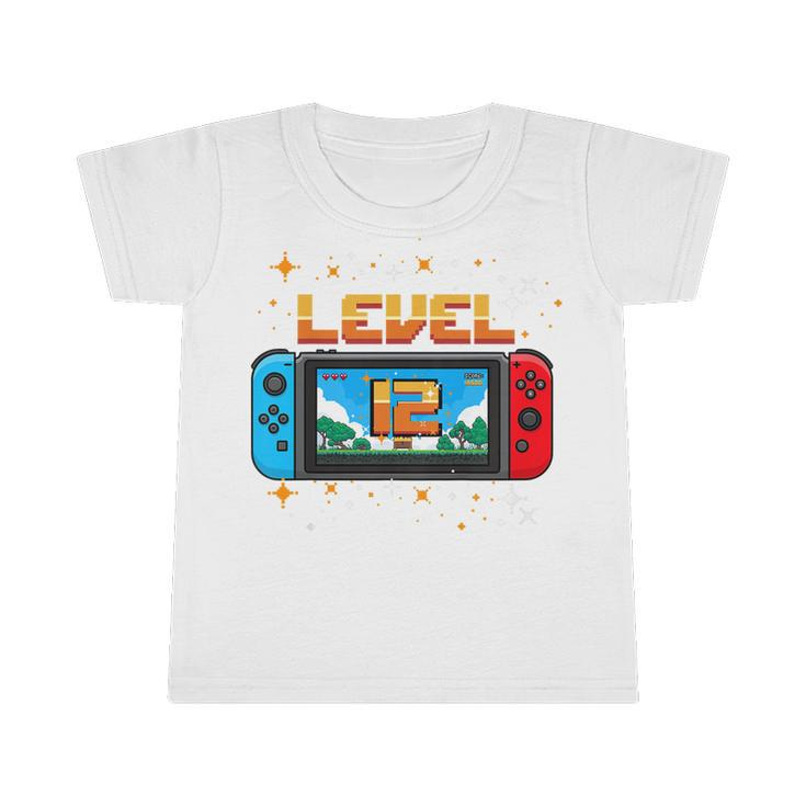 Kids 12 Year Old Level 12 Birthday Gifts Boy Video Games Gaming  Infant Tshirt
