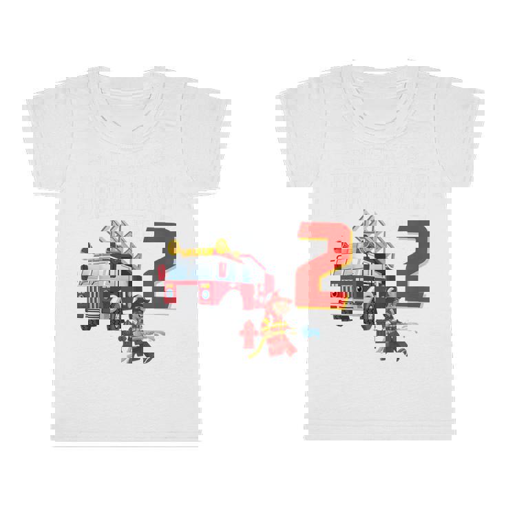 It's My Birthday Fire Truck Fireman 2 Birthday Boy T-Shirt