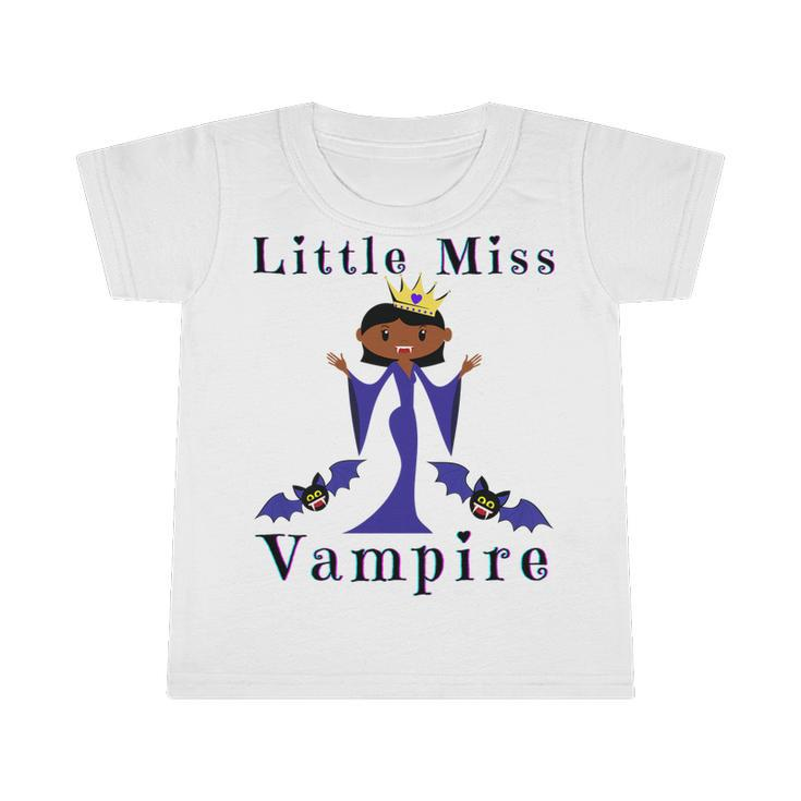 Kids Little Miss Vampire Melanin Vampires Funny Halloweed Costume   Infant Tshirt