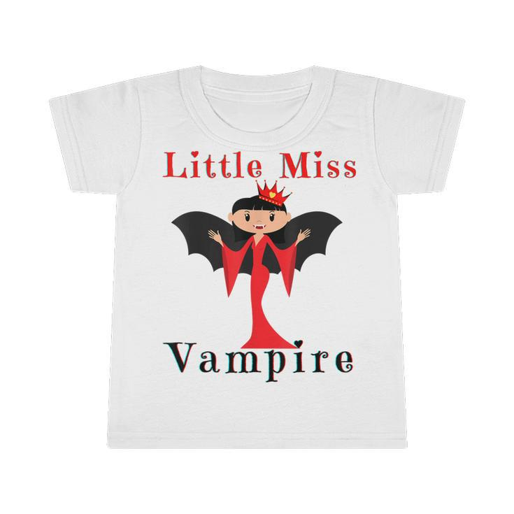 Little Miss Vampire Funny Halloween Toddler Girl Girly Girls  Infant Tshirt