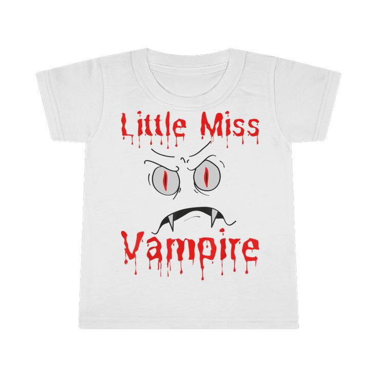 Little Miss Vampire Halloween Costume Girl Funny Girls Scary  Infant Tshirt