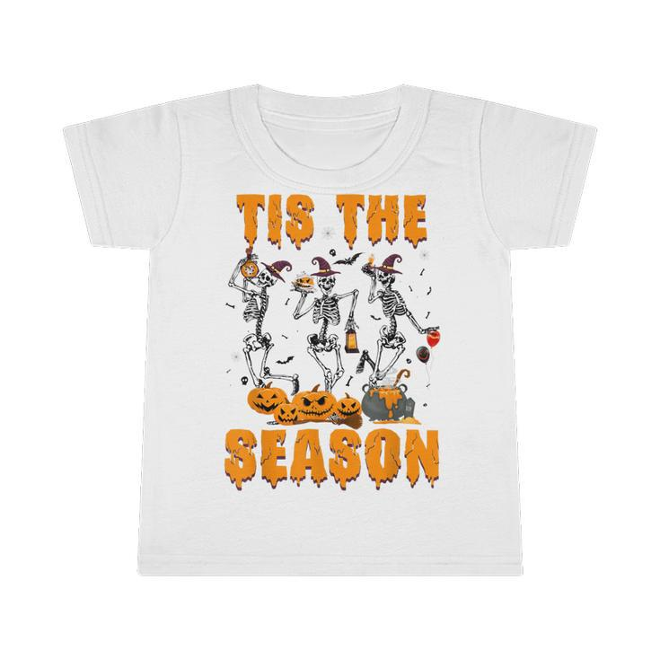 Tis The Season Pumpkin Spice Funny Fall Vibes Autumn Retro  Infant Tshirt