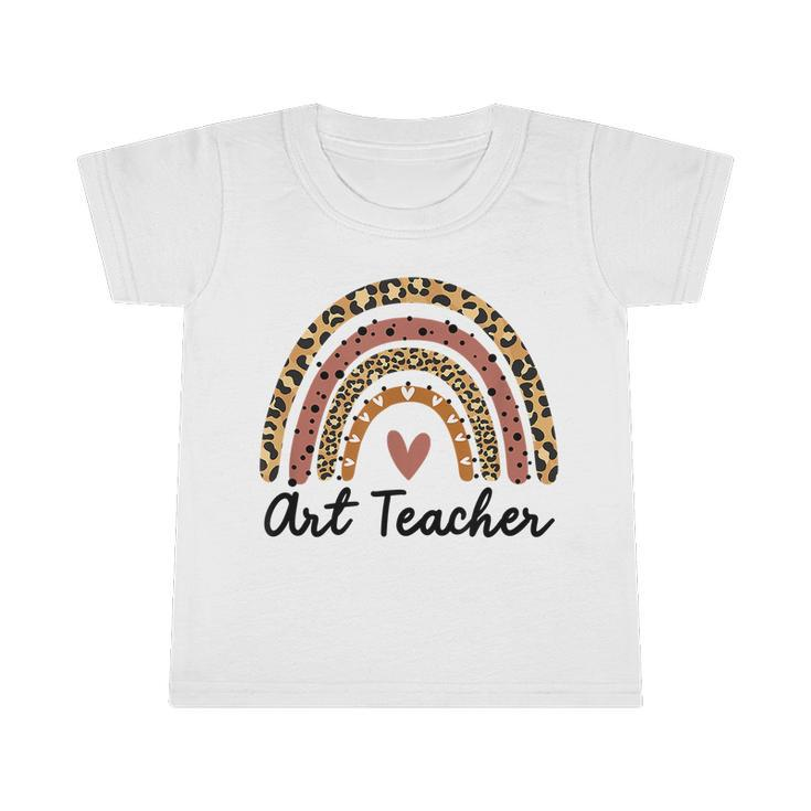 Art Teacher Rainbow Leopard Funny Teacher Gift School Infant Tshirt