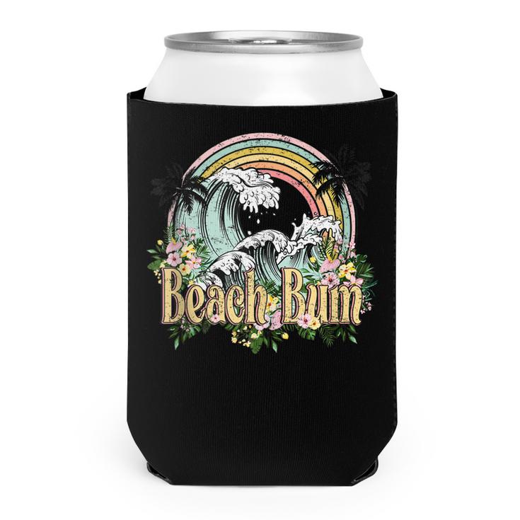 Vintage Retro Beach Bum Tropical Summer Vacation Gifts  Can Cooler