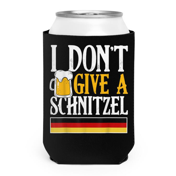 I Dont Give A Schnitzel German Beer Wurst Funny Oktoberfest  Can Cooler